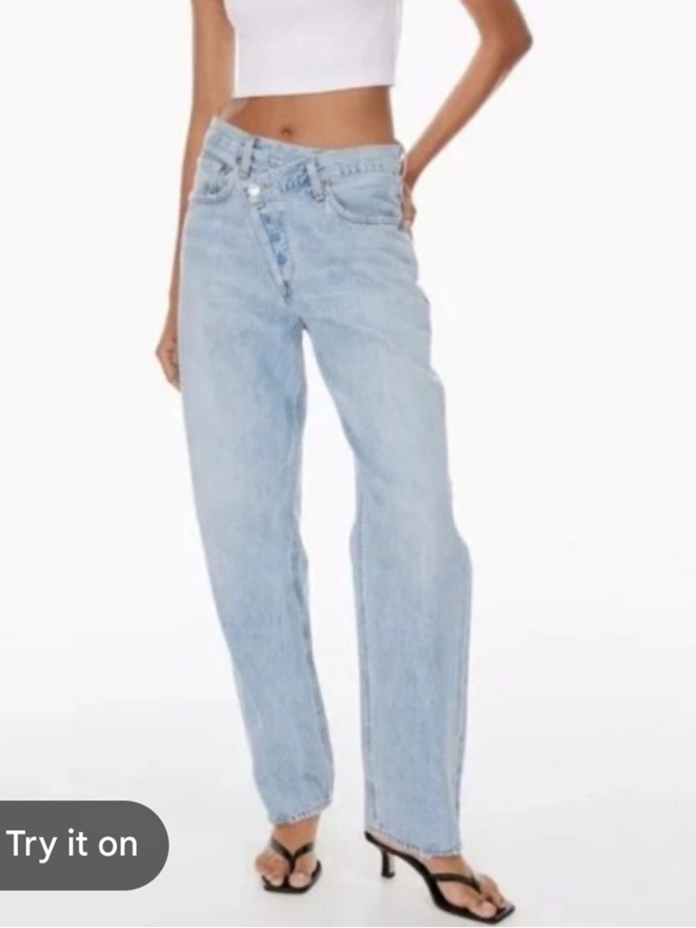 Agolde Criss Cross Upsized Jeans Suburbia, 25